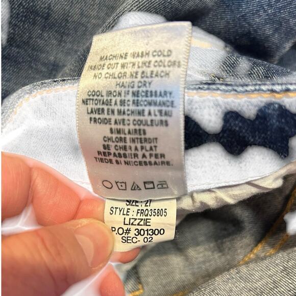 JOES JEANS Blue Y2K Mid Rise Lizzie Denim Skinny Bootcut Women's Size 28 - Picture 8 of 8